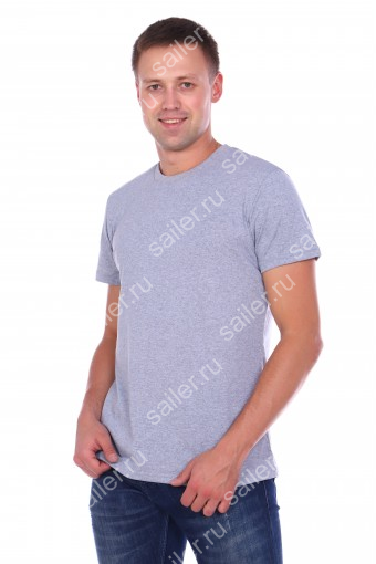Мужская футболка КУЛИРКА-Р (Серый меланж) - Sailer