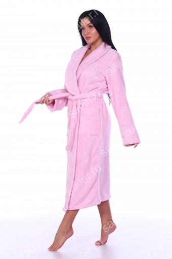Женский халат махровый Сайлер (Розовый) (Фото 2)