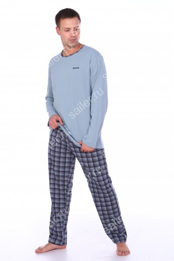 Мужская пижама КА 01 D3100 (Серый) (Фото 2)