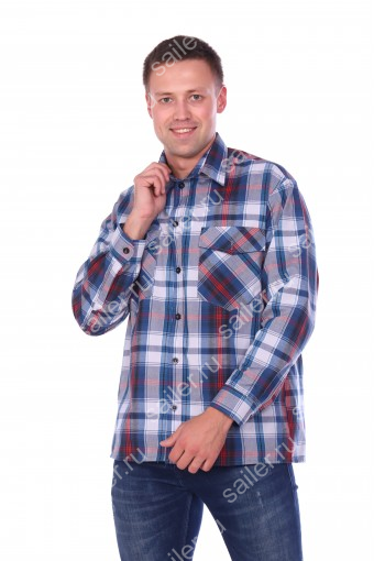 Мужская рубашка шотландка - длинный рукав "Классик" (В ассортименте) - Sailer