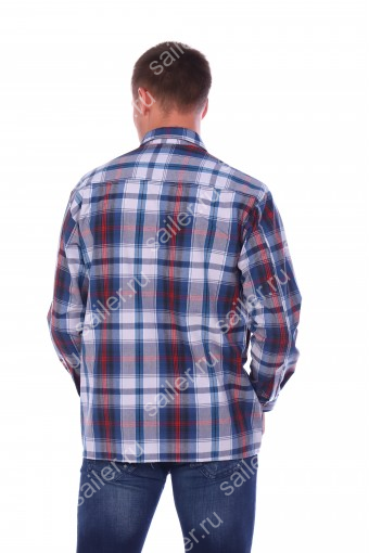 Мужская рубашка шотландка - длинный рукав "Классик" (В ассортименте) (Фото 2)