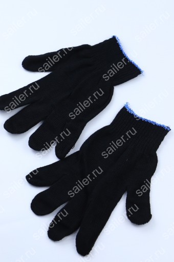 Перчатки ХБ (Черный) (Фото 2)