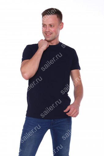 Мужская футболка КУЛИРКА-Р (Темно-синий) (Фото 2)