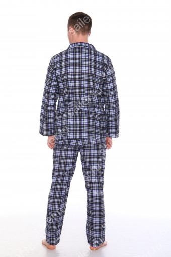Мужская пижама ФЛАНЕЛЬ, 3205 вид 3 (Серый) (Фото 2)
