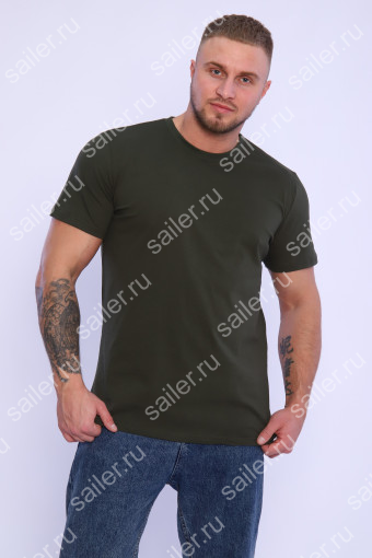 Мужская футболка КУЛИРКА-Р, D3142 (Хаки) - Sailer