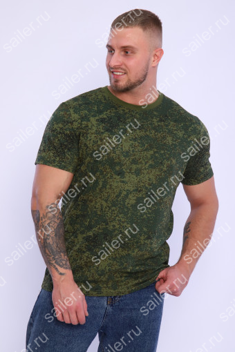 Мужская футболка КУЛИРКА-Р камуфляж DS3005-1 (Пиксель) (Фото 2)