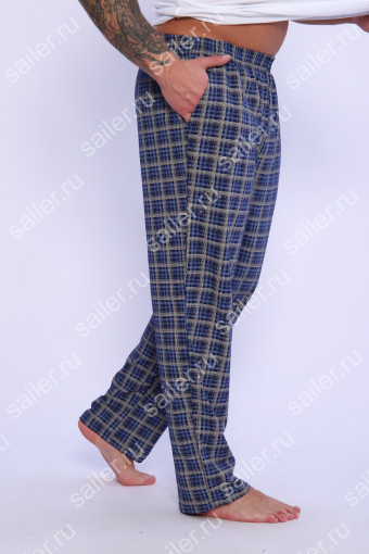Мужские брюки КУЛИРКА (Темно-синий) (Фото 2)