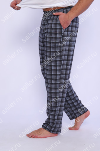 Мужские брюки КУЛИРКА (Серый) (Фото 2)
