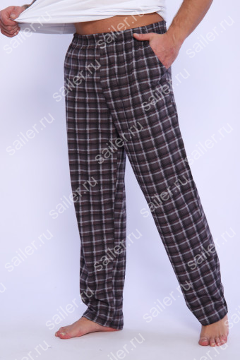 Мужские брюки КУЛИРКА (Коричневый) (Фото 2)