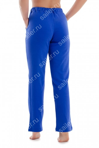 Женские брюки ИНТЕРЛОК синий (Синий) (Фото 2)