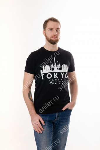 PA Мужская футболка Tokyo / чёрный (Черный) - Фабрика Sailer г. Иваново