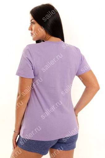 жф Женская футболка КУЛИРКА лиловый (Лиловый) (Фото 2)