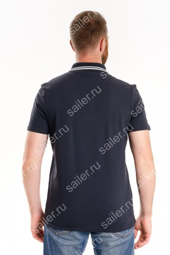 МПолоКР Мужская рубашка ПОЛО короткий рукав КОМПАКТ М-3 полоса / серый (Серый) (Фото 2)