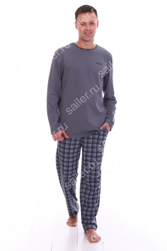 Мужская пижама КА 01 D3108 (Серый) - Sailer