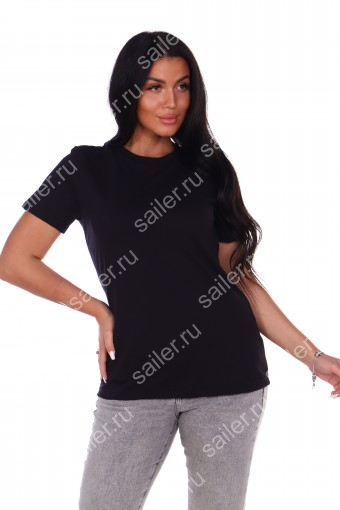 жф Женская футболка КУЛИРКА (Черный) - Sailer