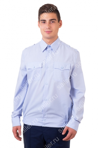 Мужская рубашка сотрудника ПОЛИЦИИ с длинным рукавом - Фабрика Sailer г. Иваново