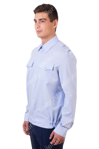 Мужская рубашка сотрудника ПОЛИЦИИ с длинным рукавом (Фото 2)