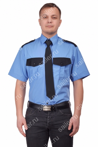 Рубашка охранника в заправку короткий рукав - Фабрика Sailer г. Иваново